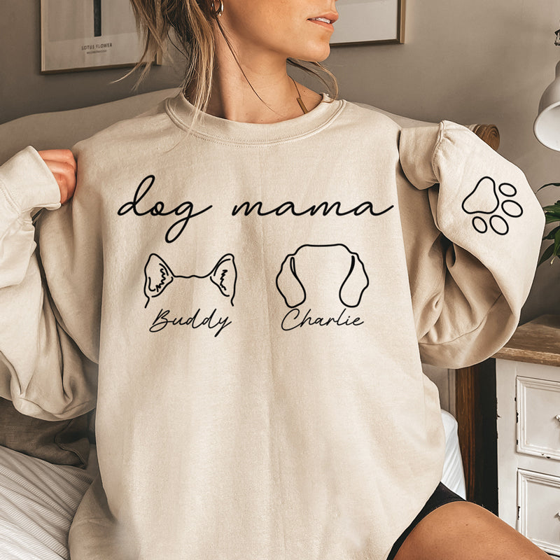 Fur Mama Ever - Dog & Cat Personalized Custom Unisex Sweatshirt