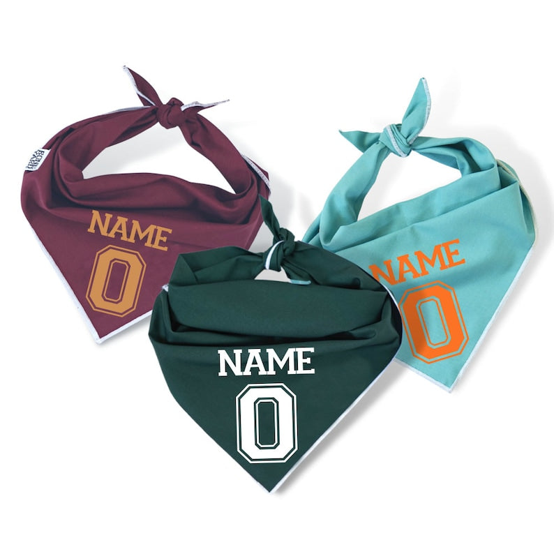 Custom Football Dog Bandana, Dog Jersey, Soccer Dog Bandana