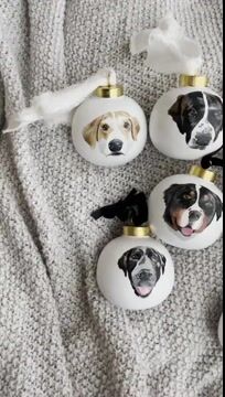 Custom Ceramic Pet Photo Ornament