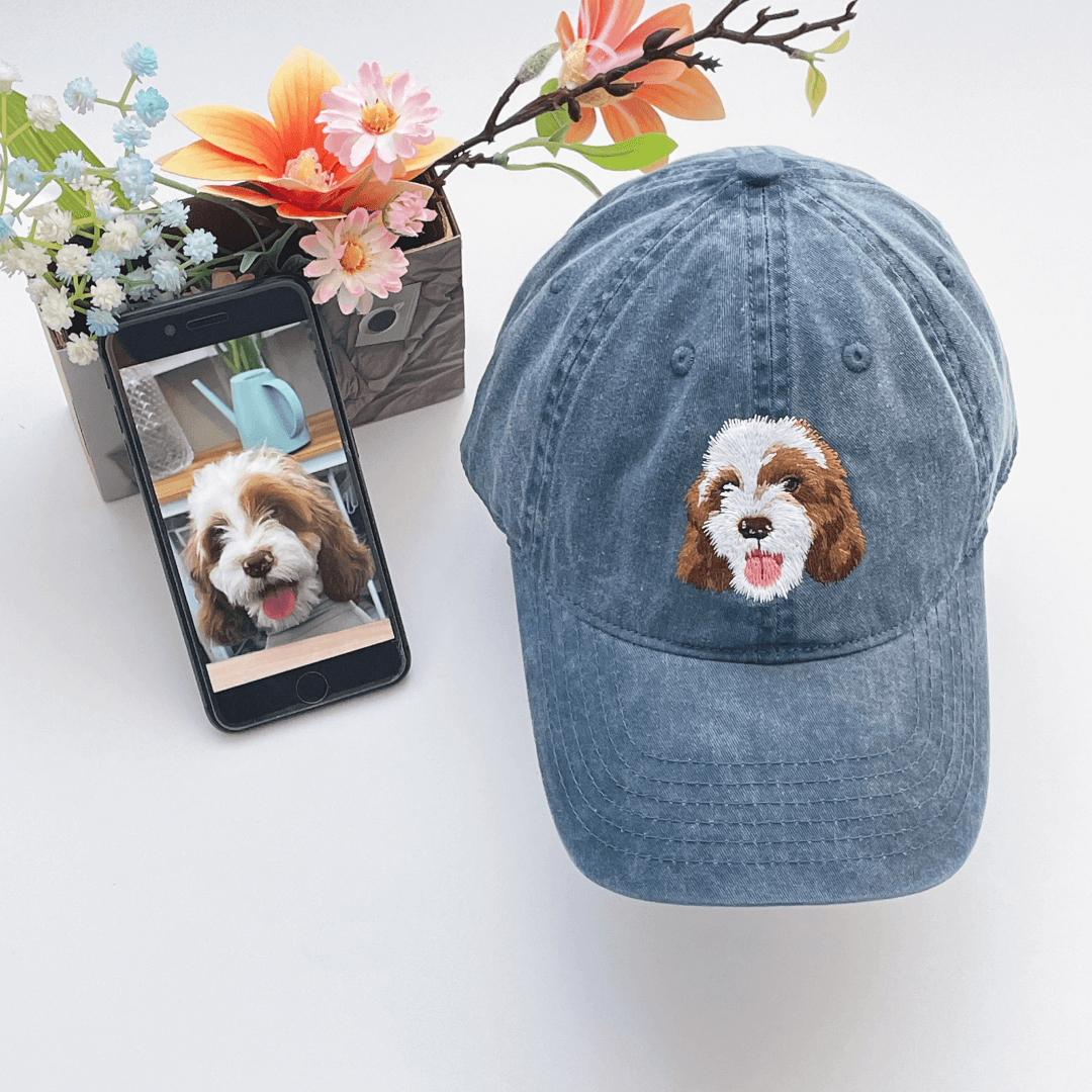 Custom Pet Embroidered Retro Hat