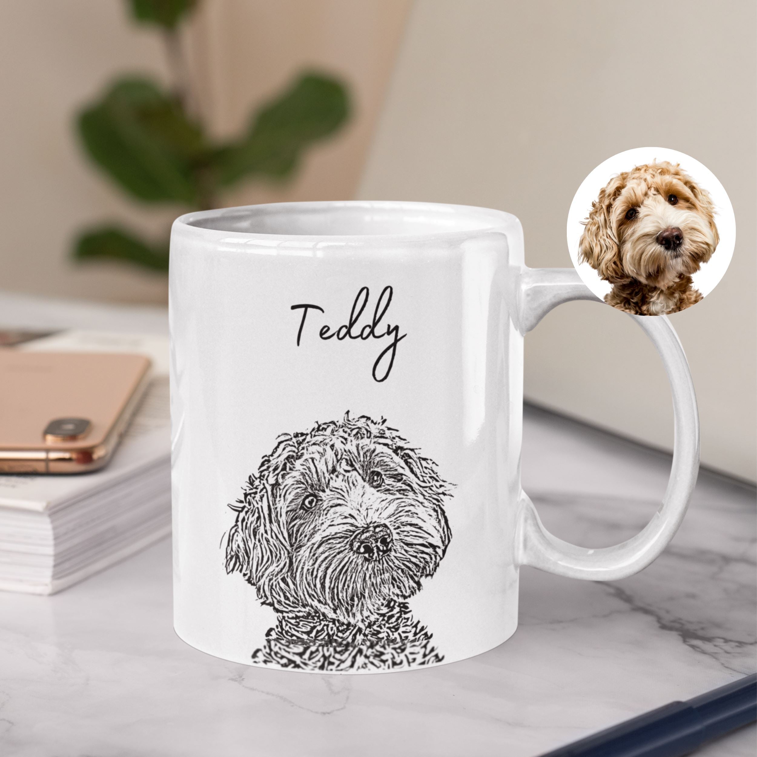 Custom Pet Mug - Pet Photo + Name