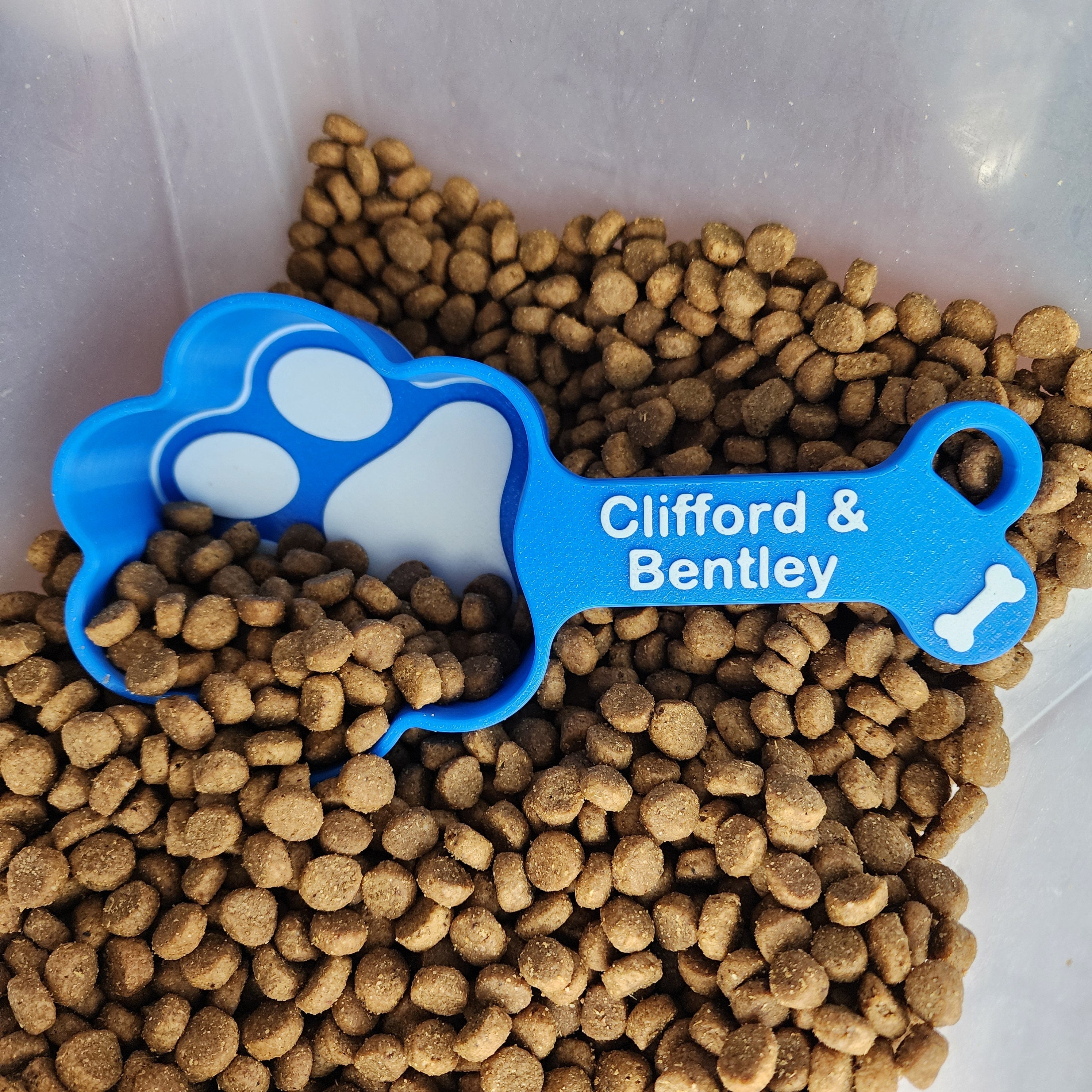 Personalized Dog Food Scoop 3D Print Paw Print Measuring Cup