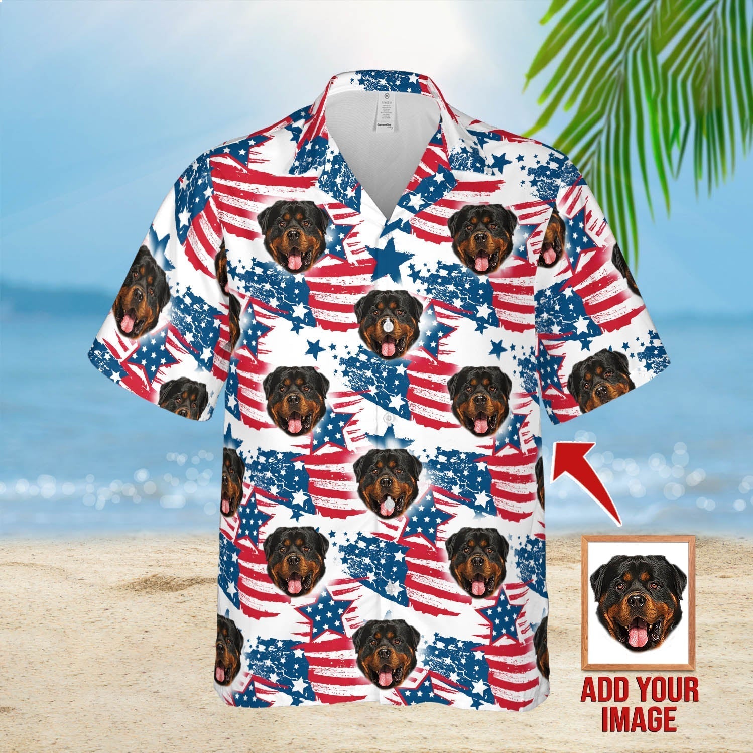 Custom Hawaiian Shirt With Pet Face, Personalized Gift For Pet Lovers, Aloha Shirt, 4th Of July