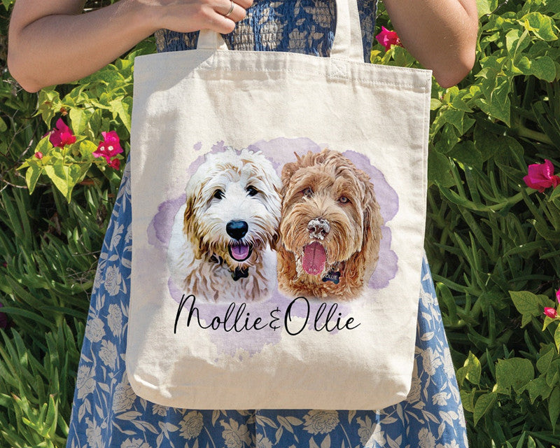 Custom Pet Tote Bag Personalized Pet Handbag Custom Dog Lover Gift