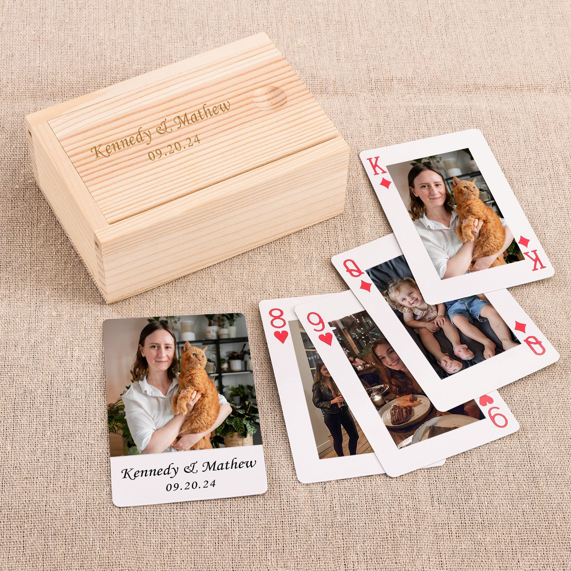 Custom Picture Playing Cards | 54 Card Deck Personalized with Your Photo | Custom Poker Card