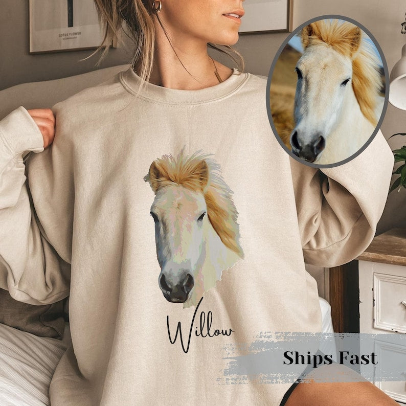 Personalized Dog&Cat Photo Sweatshirt,Custom Print Hoodie T-shirt