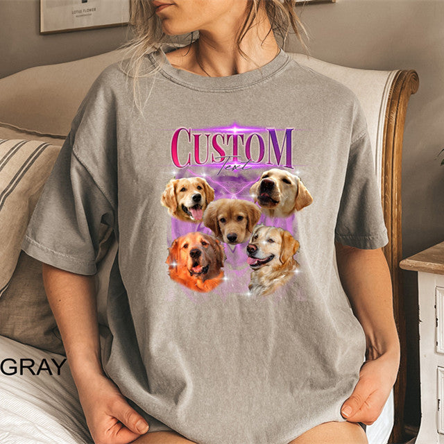 Custom Your Pet Bootleg Shirt, Retro Custom Bootleg Rap Tee, Vintage Graphic 90s Tshirt