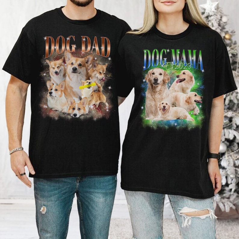 Custom Dog Bootleg Shirt, Personalize Dog Bootleg Retro 90's Tee Crewneck Hoodie