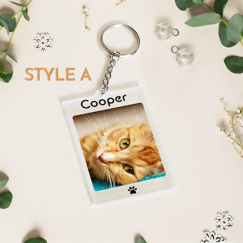 Custom Pet Memorial Keychain Pet Keepsake Memorial Gift