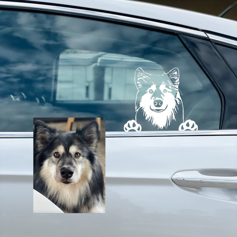 Custom Pet Portrait Decal, Dog Decal, Gift for Pet Lover