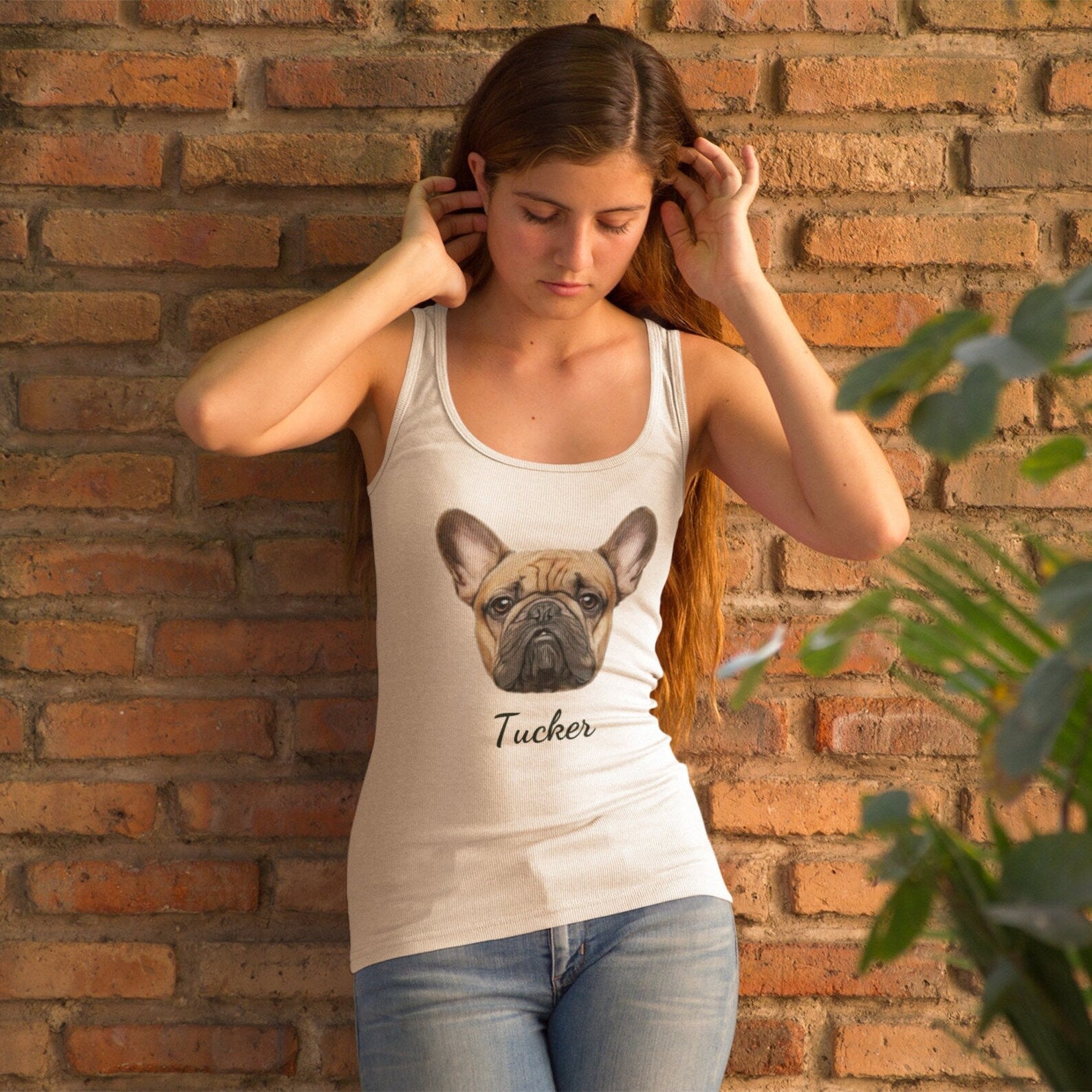 Custom Dog Tank Top Pet Face Portrait Tank Top