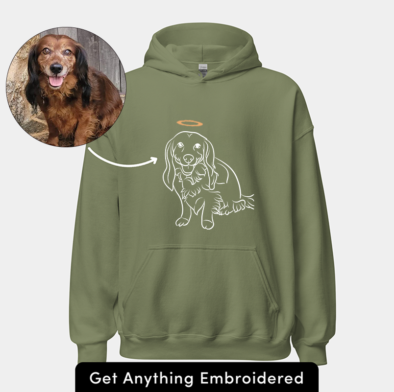 Custom Pet Photo Embroidered Sweatshirt