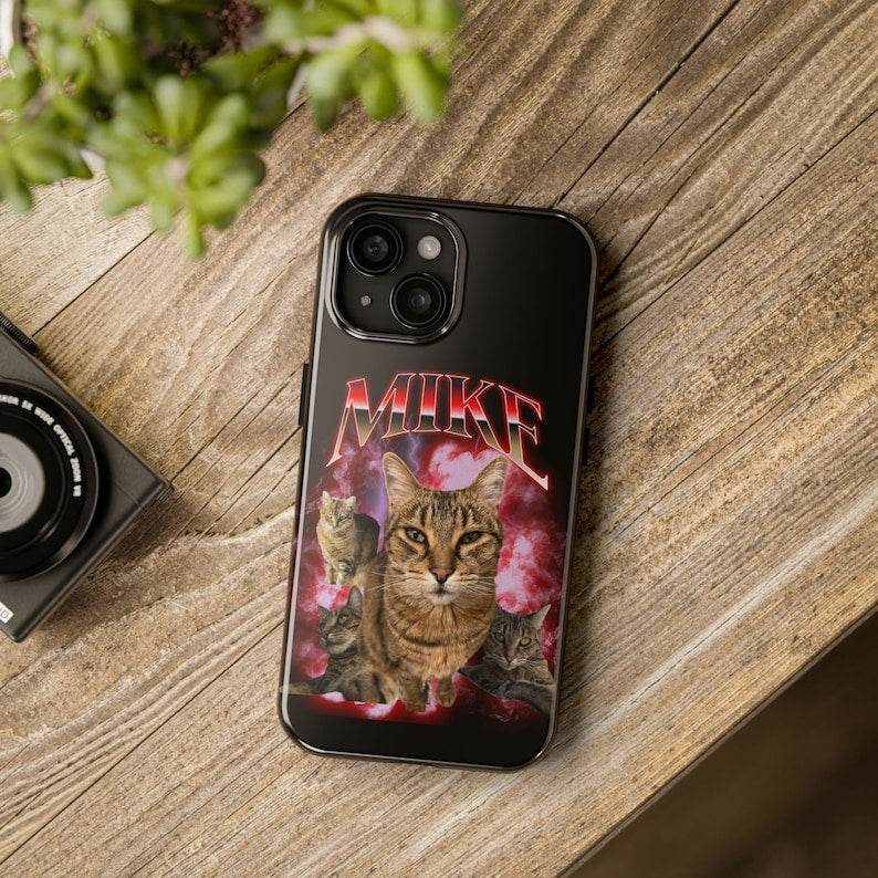 Custom Pet Phone Case Using Pet Photo + Name Pet Portrait Phone Case