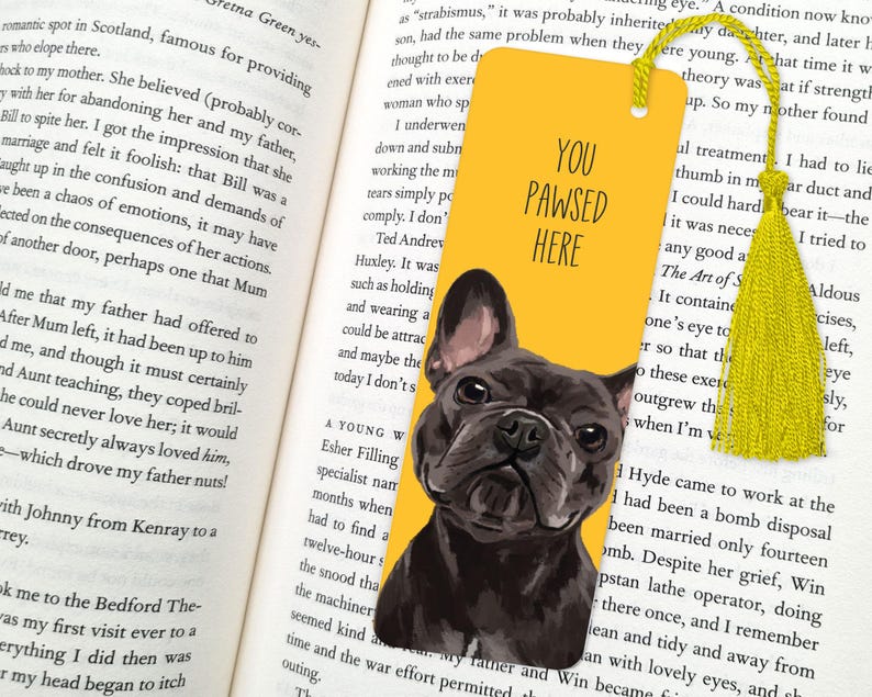 Custom Pet Portrait Bookmark