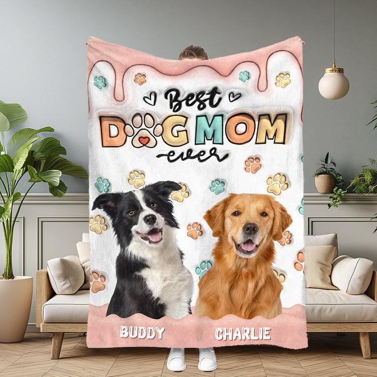 Custom Photo When I Needed A Hand, I Found A Paw - Dog & Cat Personalized Custom 3D Inflated Effect Printed Blanket