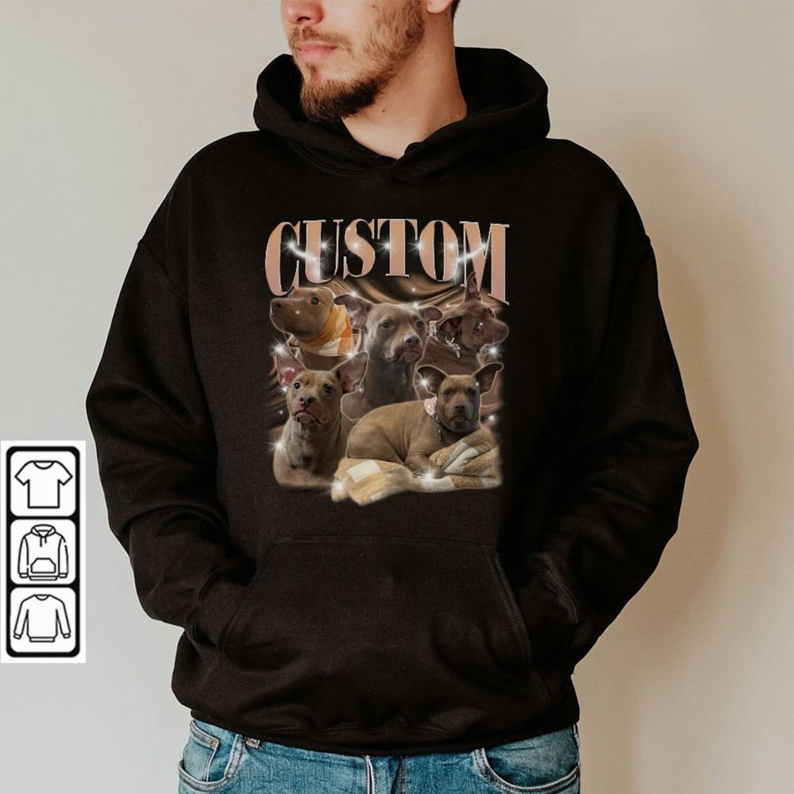 Custom Dog Cat 90s Bootleg Shirt, Custom Bootleg Rap Tee Hoodie, Sweatshirt