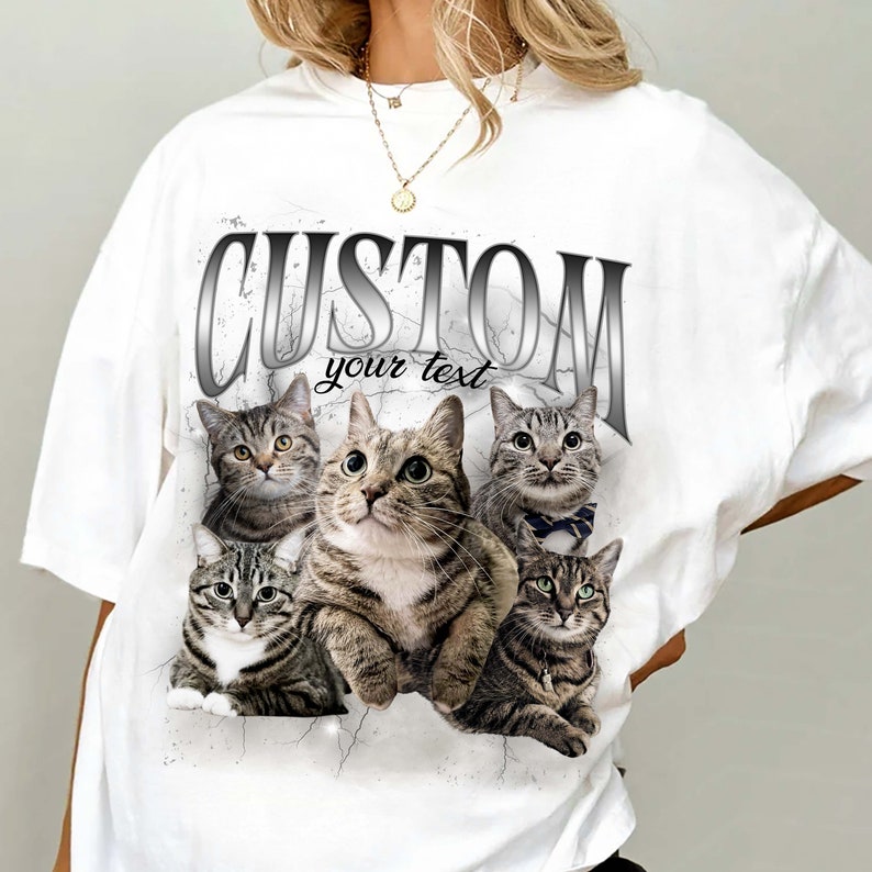 Pet Custom Vintage Unisex T-Shirt, Dog Personalize Bootleg Retro 90's Tee Sweatshirt Hoodie