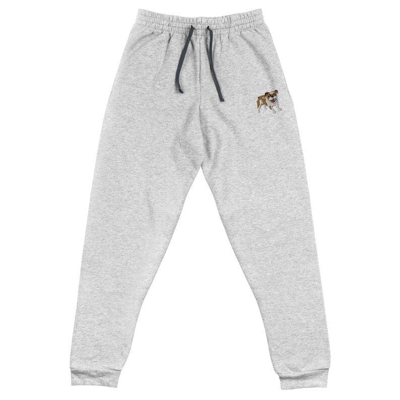 Custom Pet Embroidered Sweatpants Joggers Personalized Dog Embroidery Pants