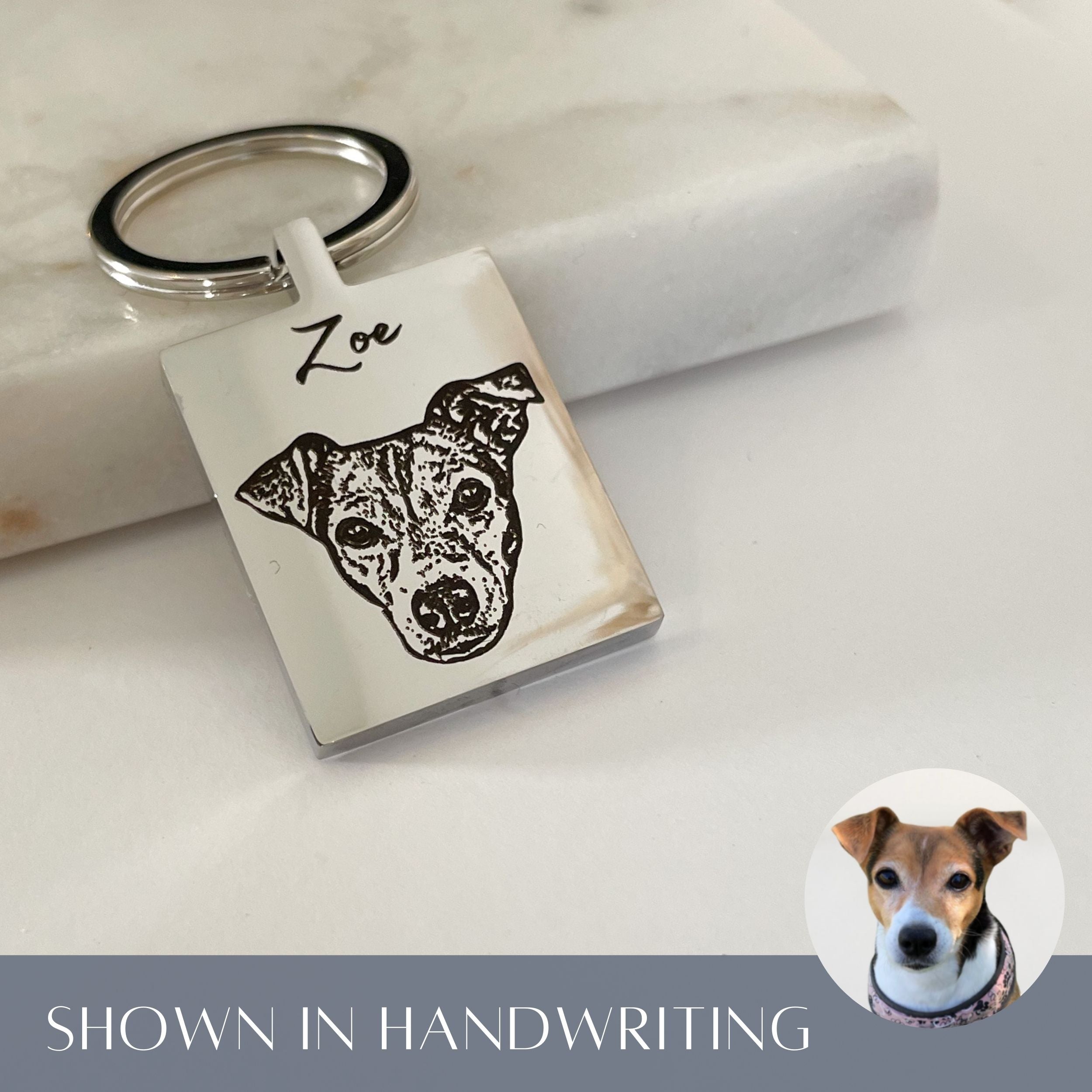 Custom Pet Keychain - Pet Photo + Name