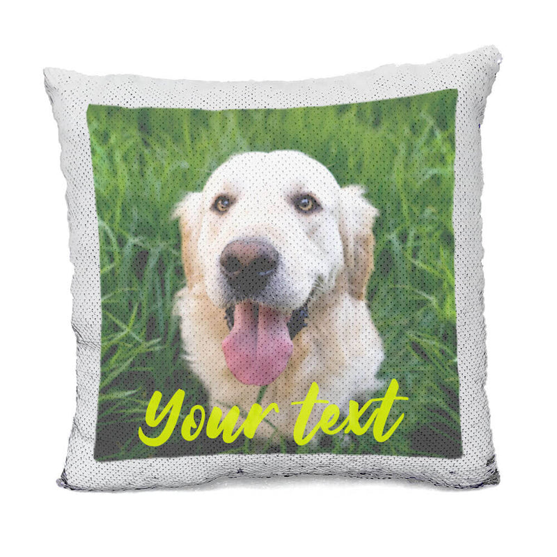 Custom Dog Flip Sequin Pillow