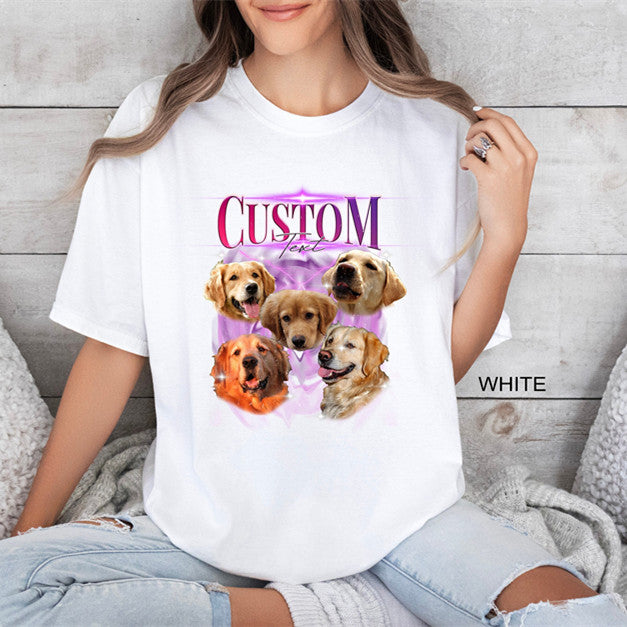 Custom Your Pet Bootleg Shirt, Retro Custom Bootleg Rap Tee, Vintage Graphic 90s Tshirt