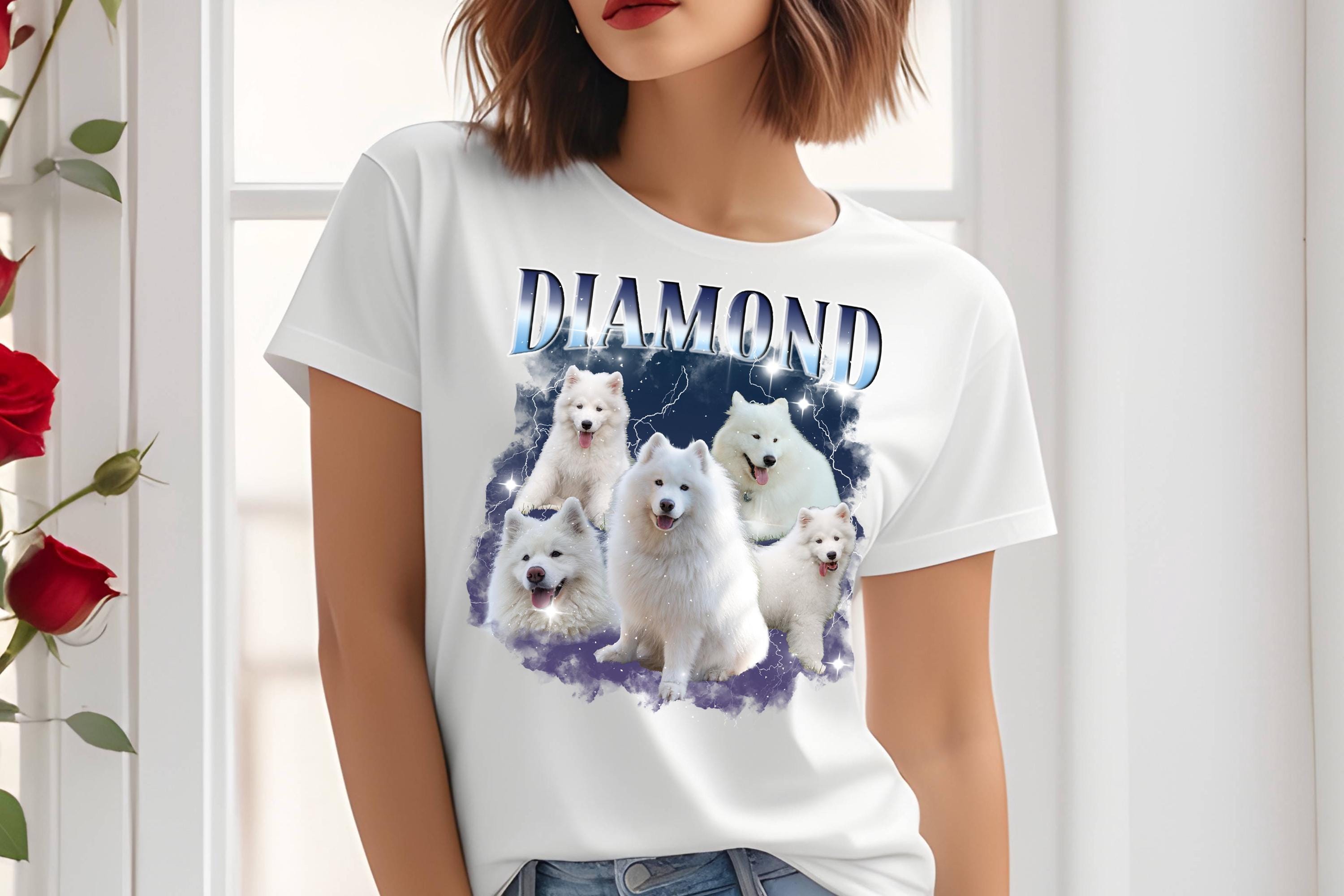 Custom Pet Portrait T-Shirt Vintage Bootleg T-Shirt Sweatshirt Hoodie