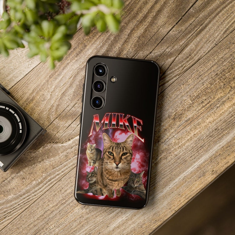 Custom Pet Phone Case Using Pet Photo + Name Pet Portrait Phone Case