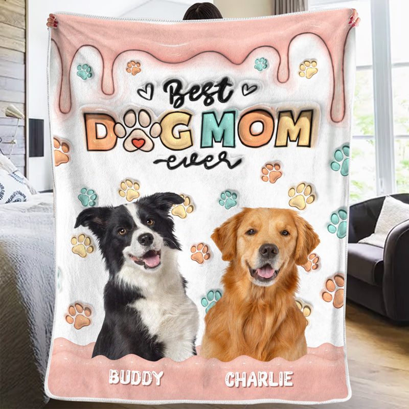 Custom Photo When I Needed A Hand, I Found A Paw - Dog & Cat Personalized Custom 3D Inflated Effect Printed Blanket