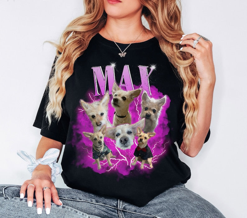 Custom Vintage Retro 90s Dog Pet Bootleg T-Shirt Sweatshirt Hoodie