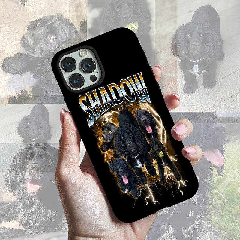 Custom Pet Phone Case, Custom Pet Bootleg Phone Case