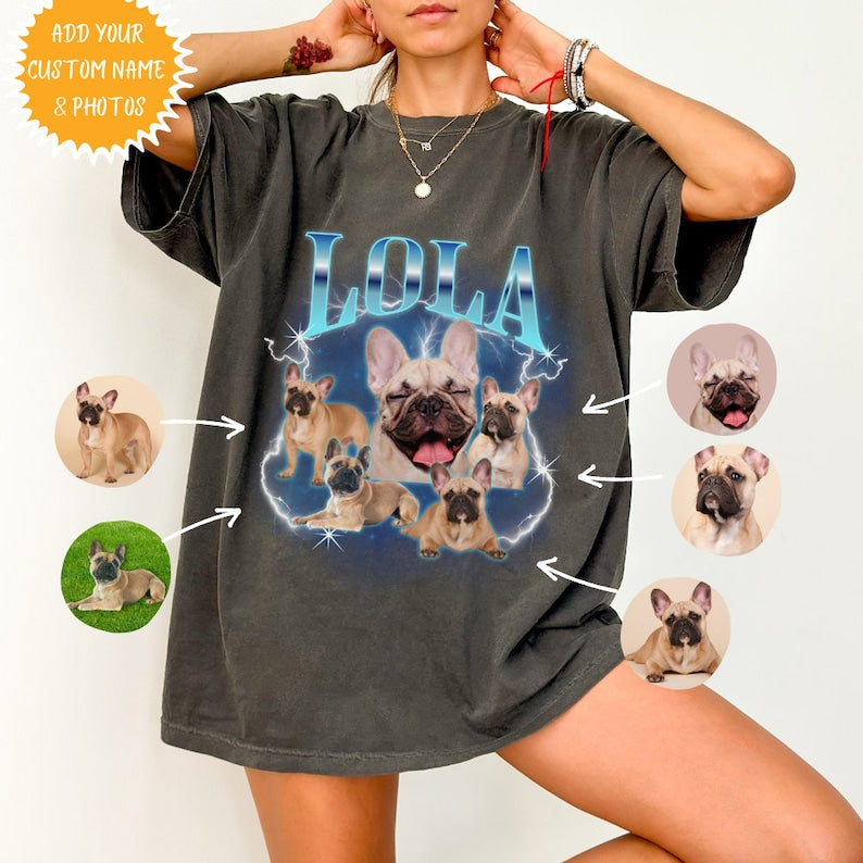 Custom Bootleg Tee Pet Printing T-Shirt Sweatshirt Hoodie