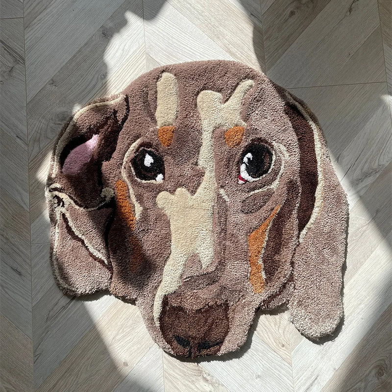 CUSTOM PET RUG - Tufted Rug - Personalised Pet Dog Portrait Rug !!! Home Decor