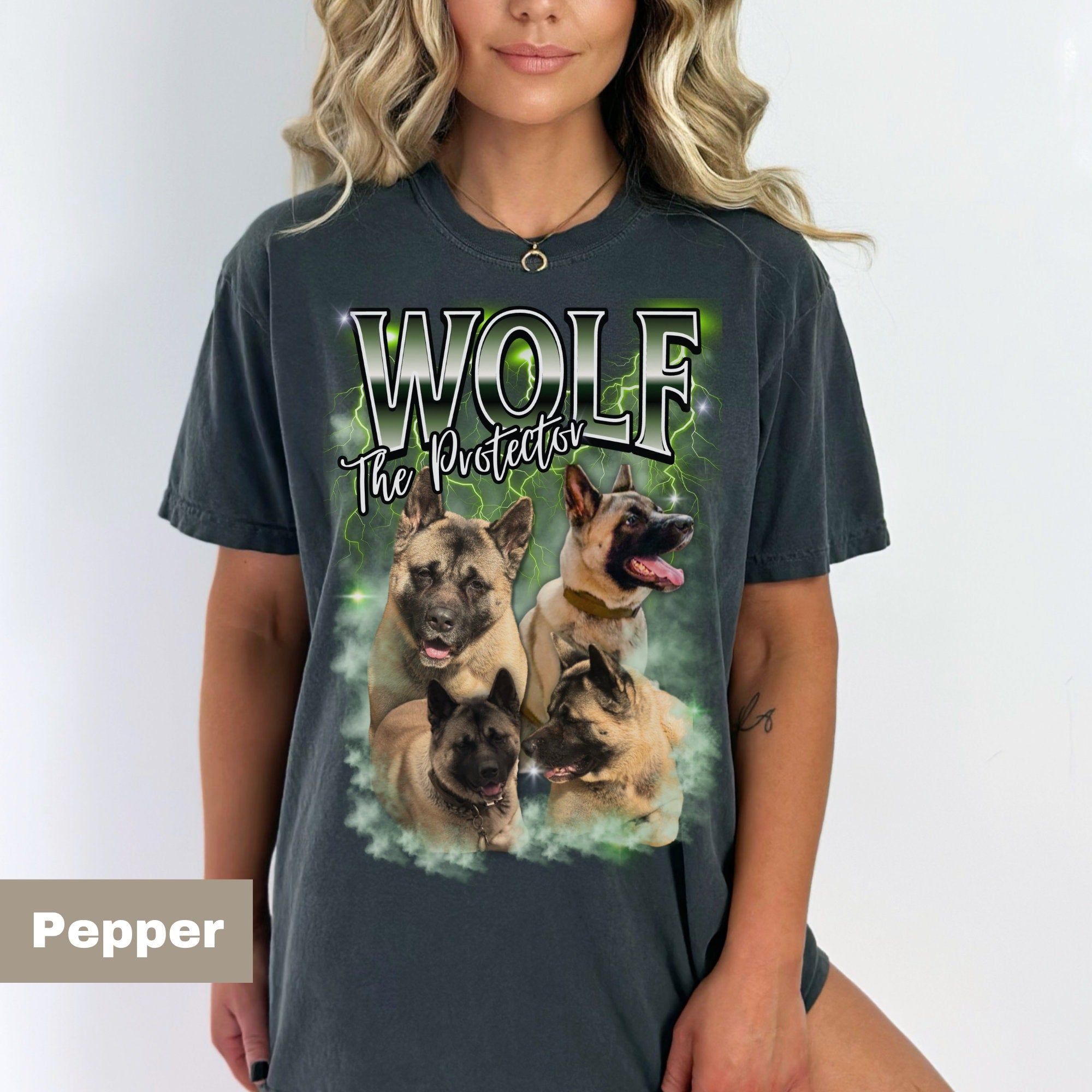 Custom Pet Shirt Bootleg Rap Shirt Custom Dog Photo Shirt Vintage Graphic 90s