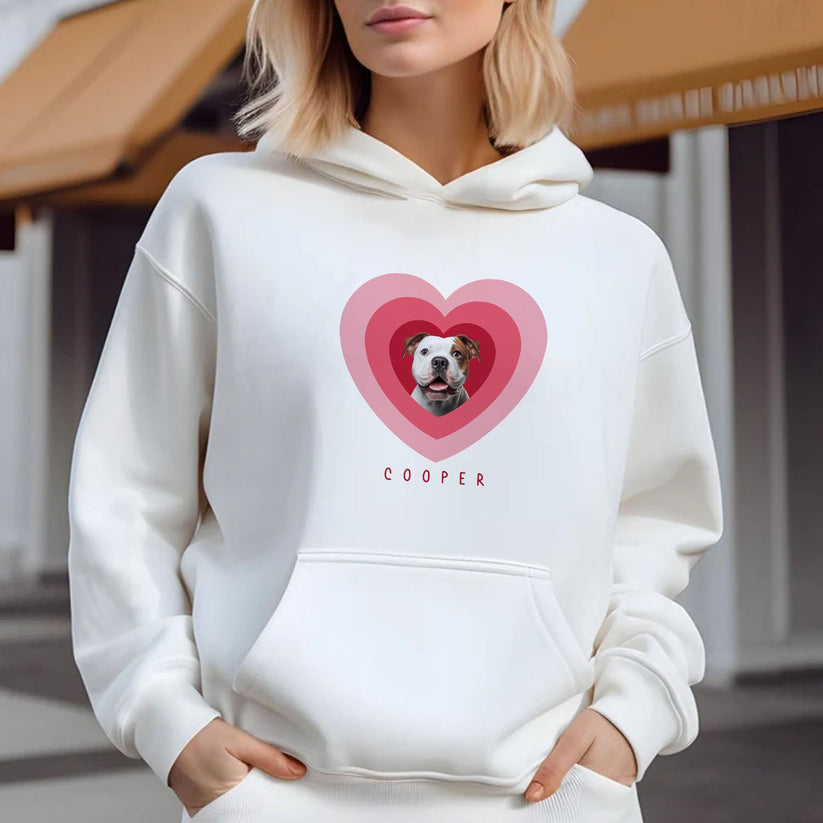 Custom Pet Photo Printing  Hoodie - Cozy Personalized Love & Warmth