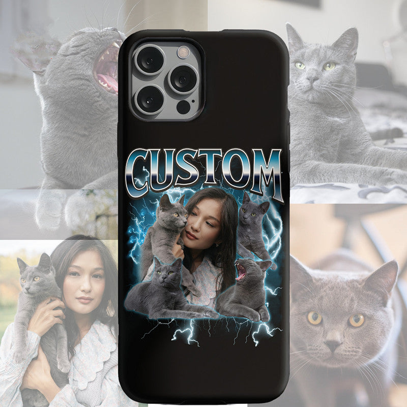 Custom Pet Phone Case, Custom Pet Bootleg Phone Case