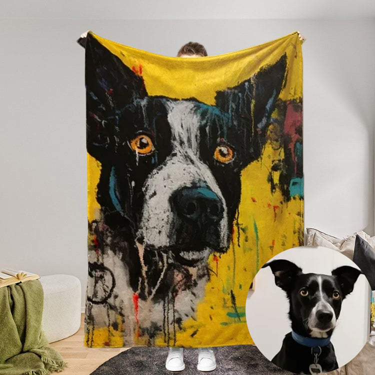 Basquiat Art Custom Blanket