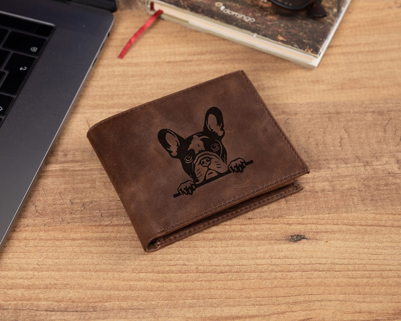 Photo of Your Pet on Your Wallet, Dog Engraved Wallet