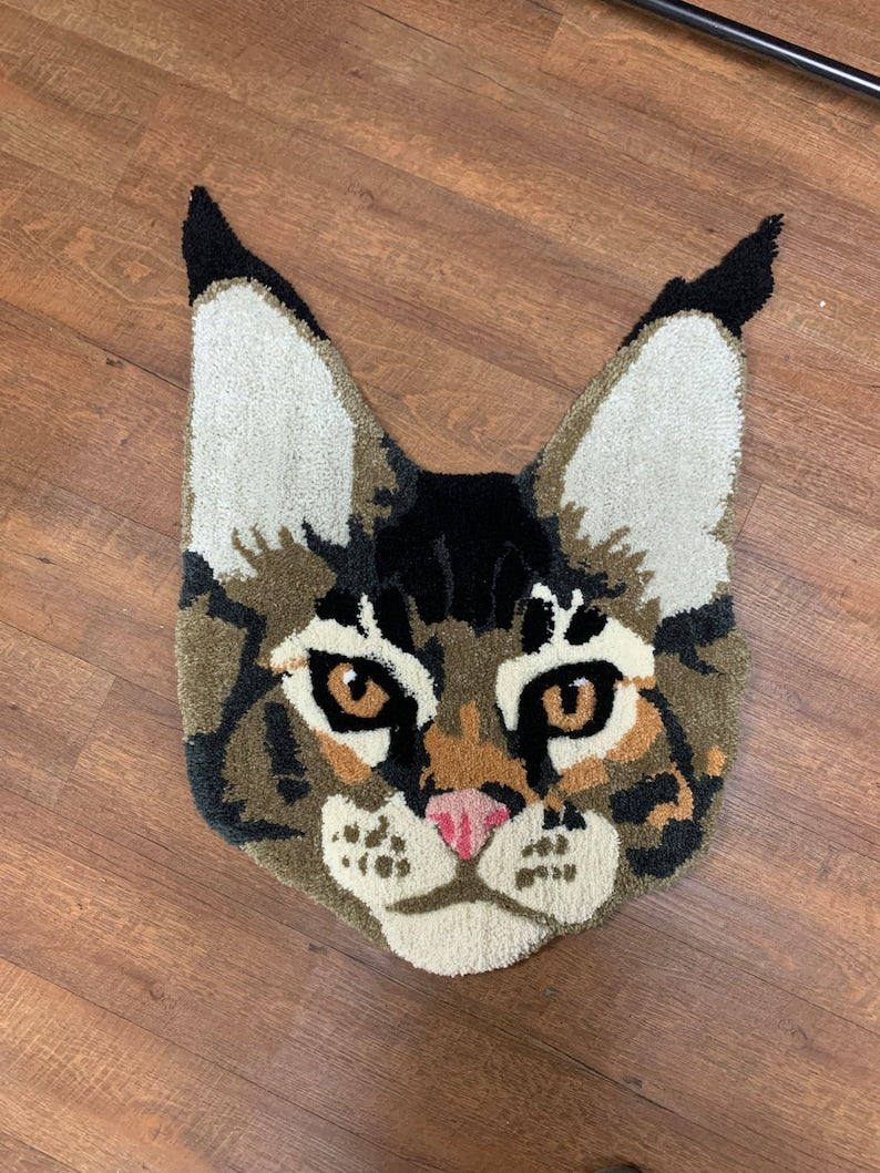 CUSTOM Pet Portrait Rug Handmade Rug Tufted Rug