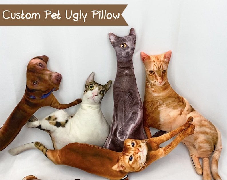 Ugly Pet Pillow Custom 3D Pet Portrait Throw Pillow