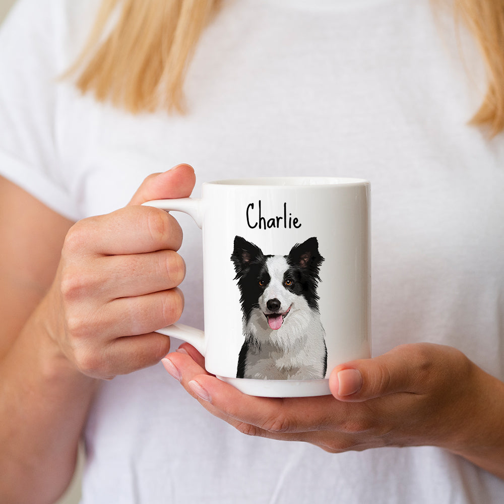 Personalized Dog Pet Cartoon Photo Mug