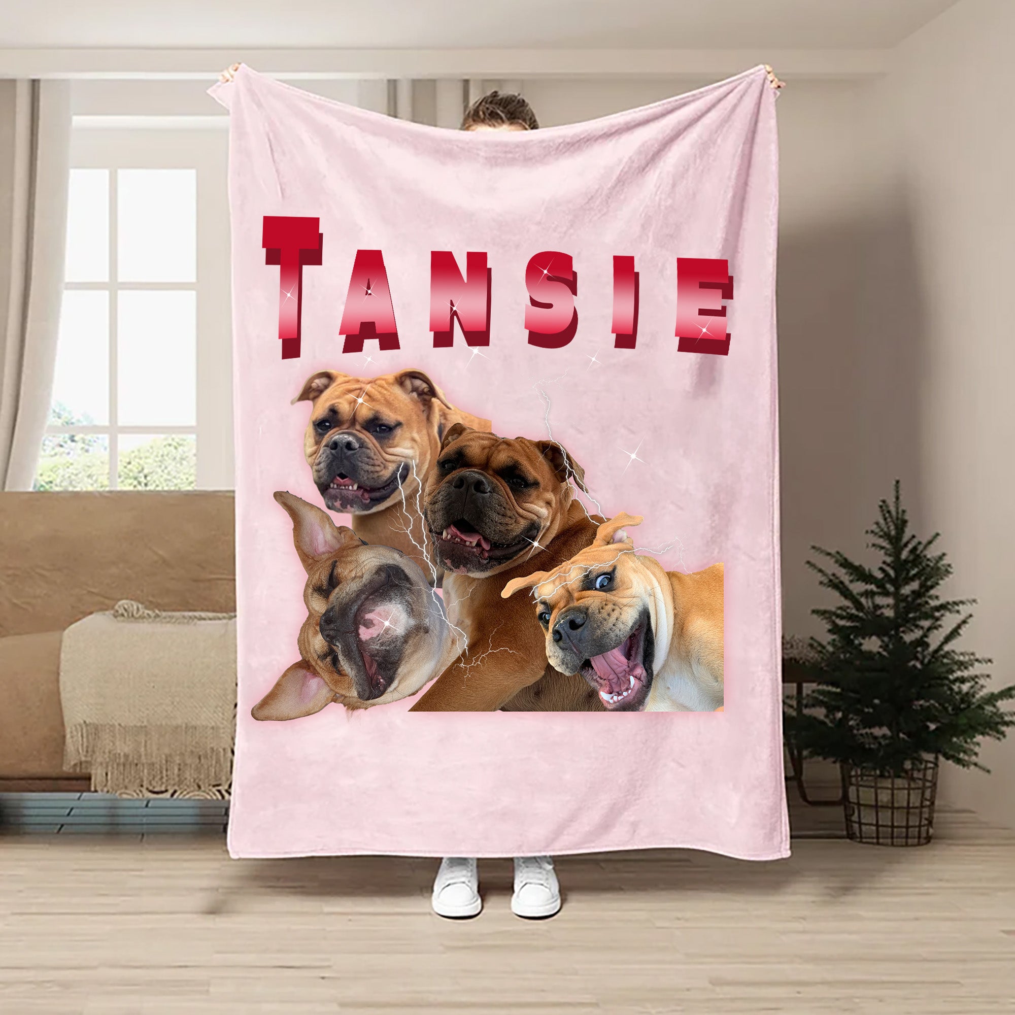 Custom Vintage Pets Blanket