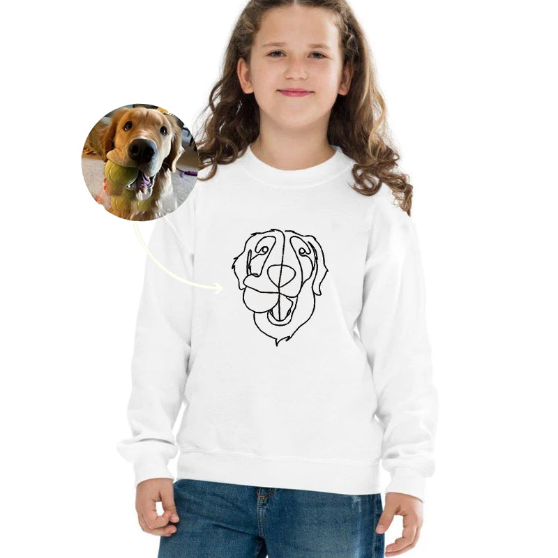 Custom Embroidered Hoodie Sweatshirt T-shirt For Kids Youth