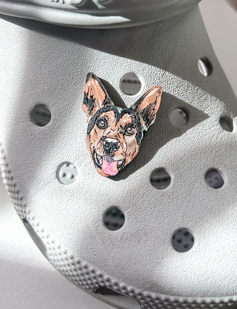 Custom Pet Shoe Charm, Pet Croc Charm, Dog Shoe Charm, Cat Charm