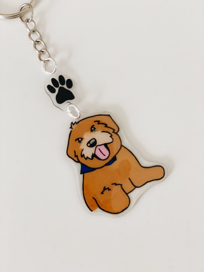 Custom Pet Portrait Keychain Pet Lovers Gifts