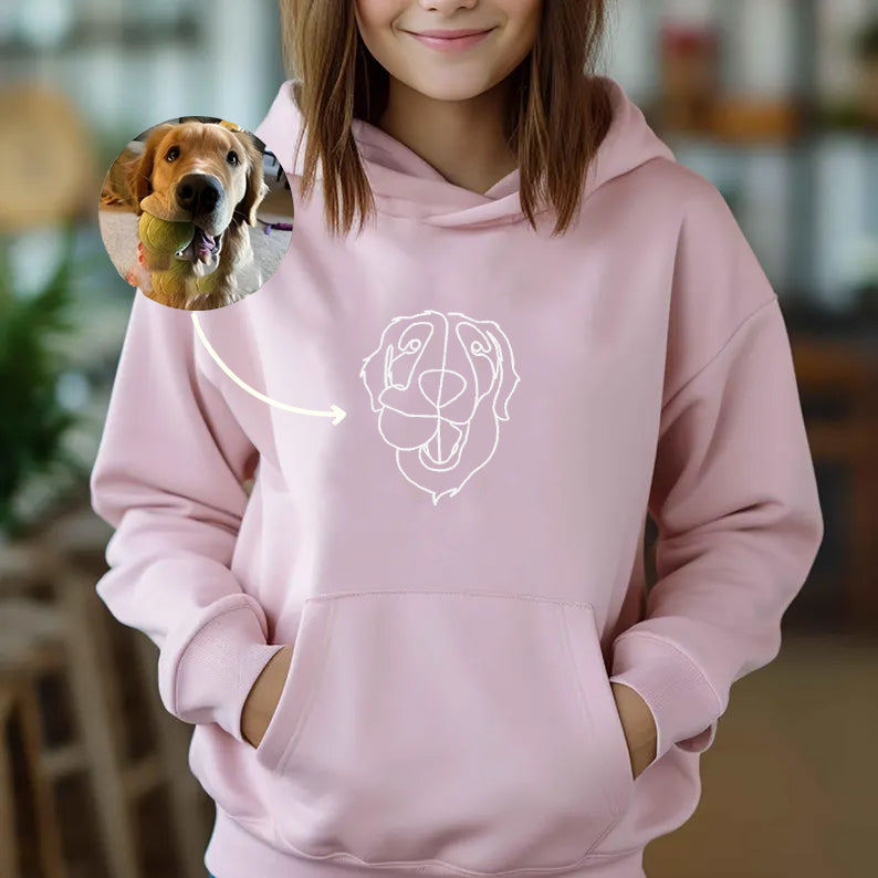 Custom Embroidered Hoodie Sweatshirt T-shirt For Kids Youth