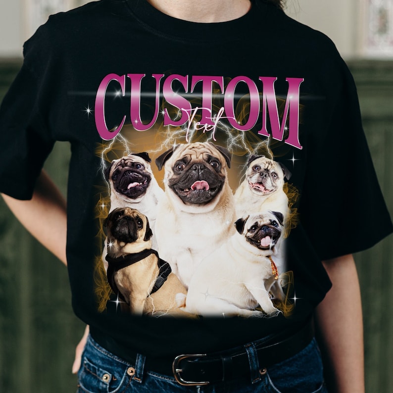 Custom Pet Vintage Shirt Personalize Bootleg, Pet Lover Shirt Hoodie Sweatshirt