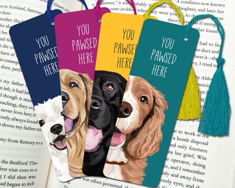 Custom Pet Portrait Bookmark