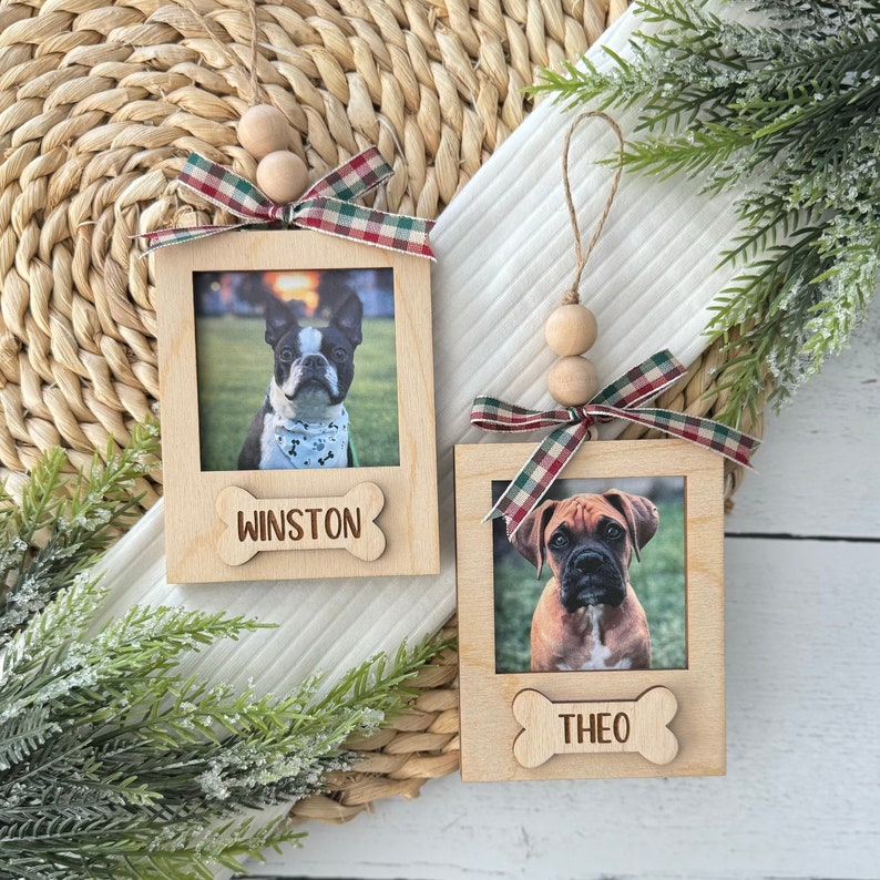 Personalized Pet Photo Frame Ornament Christmas Ornament New Puppy Gift