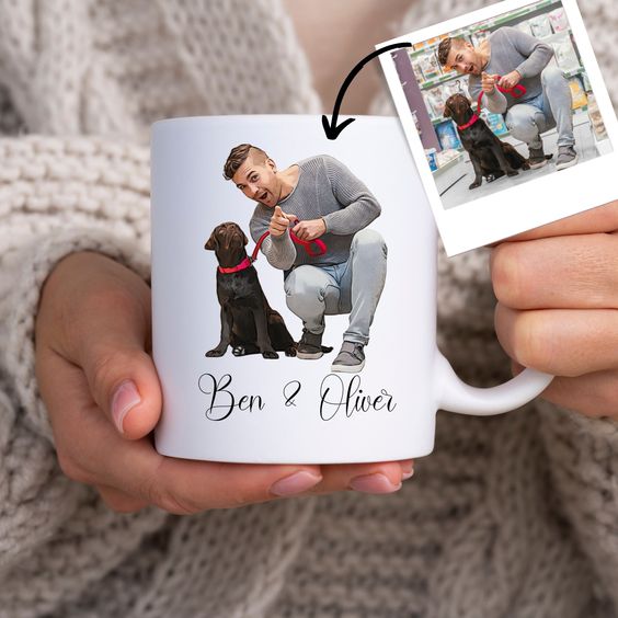 Personalized Dog Pet Photo Mug Dog Dad Dog Mom Mug