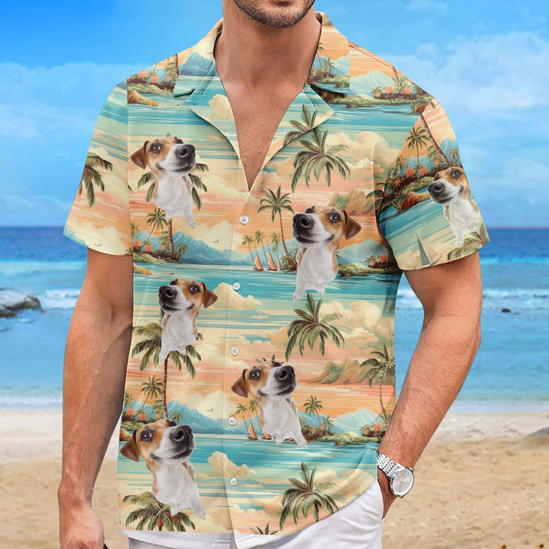 Custom Photo Endless Summer Memories - Dog & Cat Personalized Tropical Hawaiian Shirt